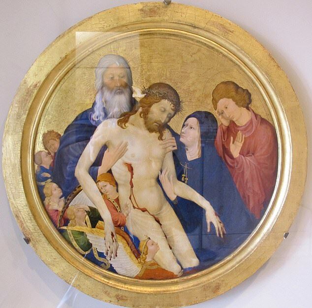 Pictura Pieta cu Sfânta Treime de Jean Malouel (Daily Mail)