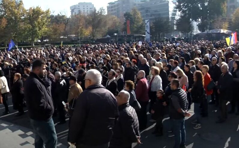 Protest anti-Putin în Erevan, 23 noiembrie 2022