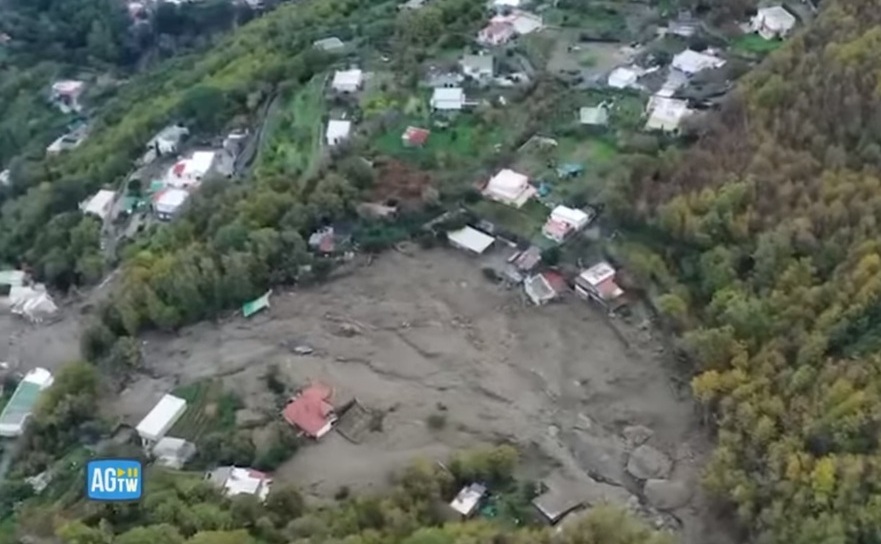 Puternică alunecare de teren in insula italiană Ischia