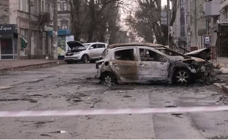 Oraşul ucrainean Herson, în urma bombardamentelor armatei invadatoare ruse