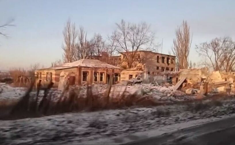 Imagini din oraşul ucrainean Soledar, bombardat de ruşi