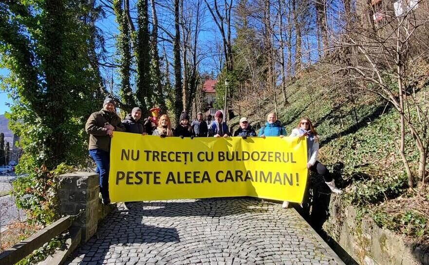 Protest la Sinaia (Diana Voicu / Iniţiativa România)