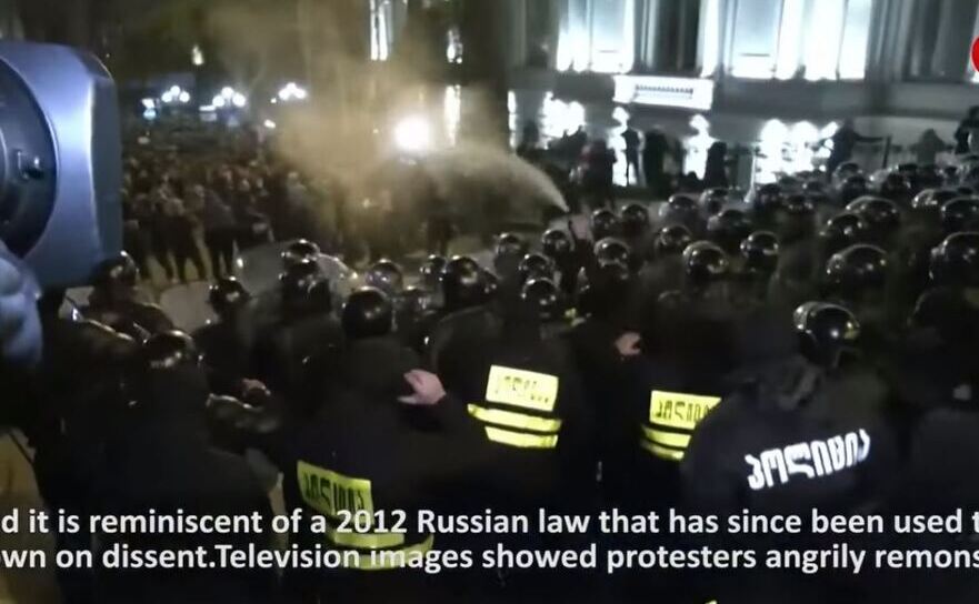 Proteste în Georgia împotriva legii inspirate din legislaţia draconică din Rusia privind "agenţii străini", 7 martie 2023