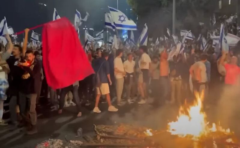 Protest la Tel Aviv, 27 martie 2023