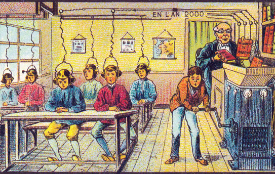 En L'An 2000 (În anul 2000) a fost o colaborare între artişti, condusă de ilustratorul francez Jean-Marc Côté (Domeniu public)