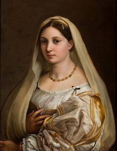Femeia cu voal de Raffaello “Raphael” Sanzio (Wikimedia.org)