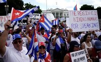 Proteste împotriva regimului comunist cubanez (Twitter - Cuban Freedom March)