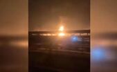 Incendiu la o rafinărie din Krasnodar, Rusia (Youtube - captură ecran)