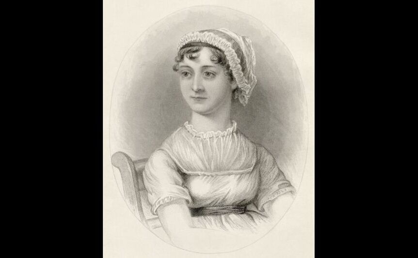 Reprezentare a lui Austen din "A Memoir of Jane Austen" (1871), scrisă de nepotul ei, James Edward Austen-Leigh (Domeniul public)