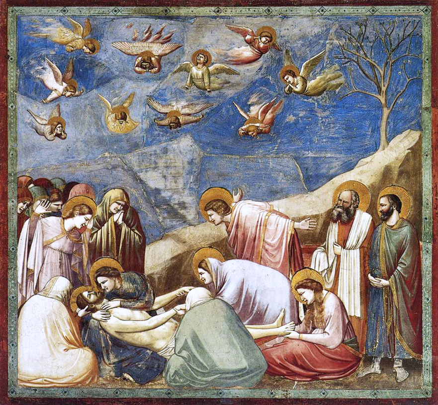 “The Lamentation”  (Plângerea lui Hristos), de Giotto di Bondone, între 1304-1306,  Frescă. Capela Scrovegni, Padova, Italia (Domeniul Public, The Epoch Times)