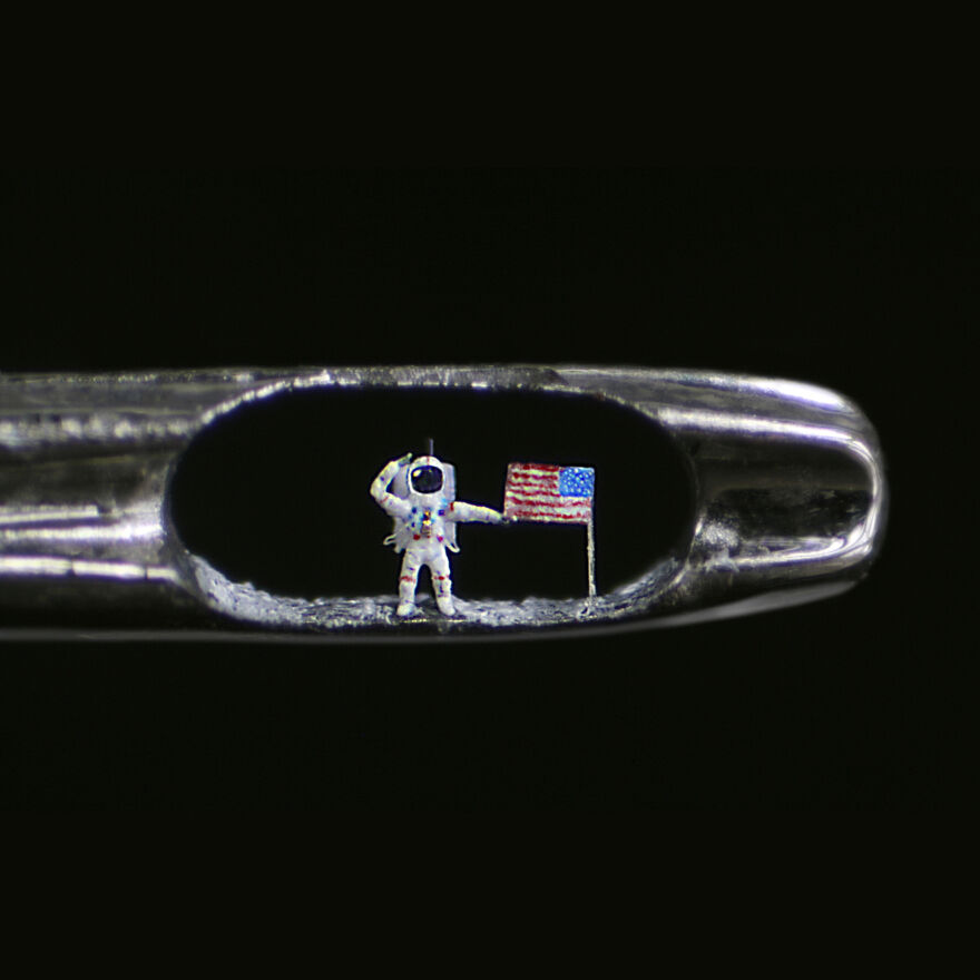 Aterizarea pe Lună (Prin amabilitatea lui Willard Wigan)