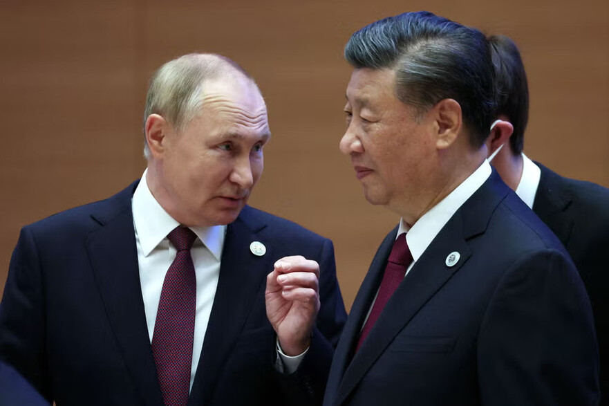 Xi Jinping împreună cu Vladimir Putin, septembrie 2022