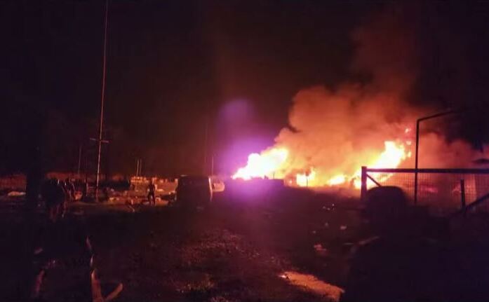 Explozie puternică la un depozit de combustibil din regiunea Nagorno-Karabah