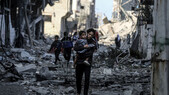 Fâşia Gaza puternic bombardată de armata israeliană (Getty Images)