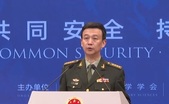 Purtătorul de cuvânt al Ministerului chinez al Apărării, Wu Qian, la deschiderea Forumului de securitate desfăşurat la Beijing, 30 octombrie 2023 (Youtube - screenshot)