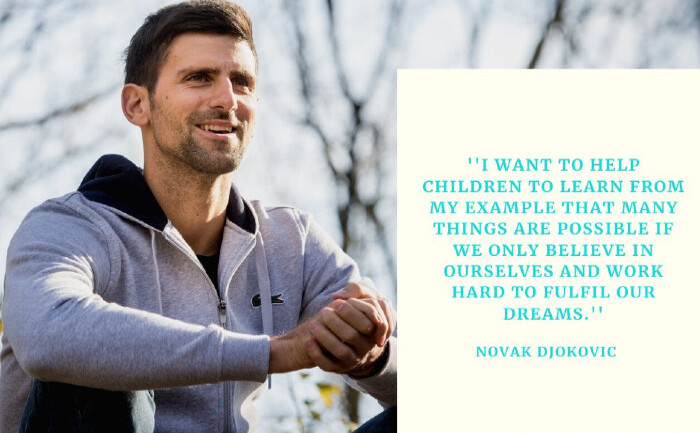 Novak Djokovic (Novak Djokovic Foundation @novakfoundation)