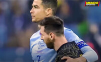 Lionel Messi împreună cu Cristiano Ronaldo (screenshot video @mundodeportivo)