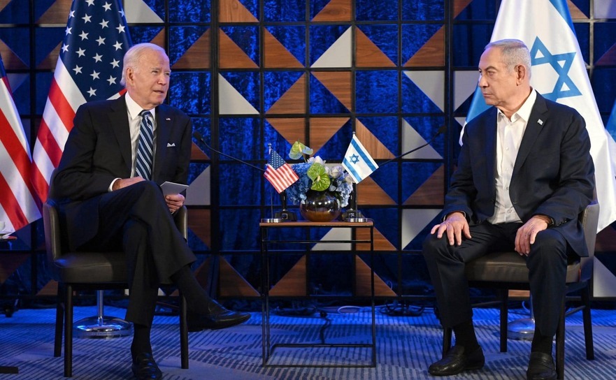 Preşedintele SUA Joe Biden (st) şi premierul Israelului, Benjamin Netanyahu (Facebook - Benjamin Netanyahu)