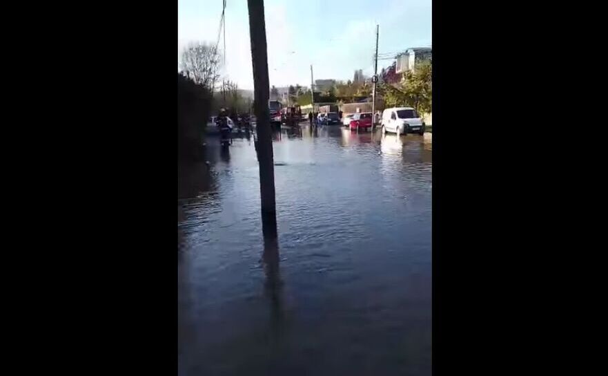 Inundaţie într-un cartier din Cluj Napoca