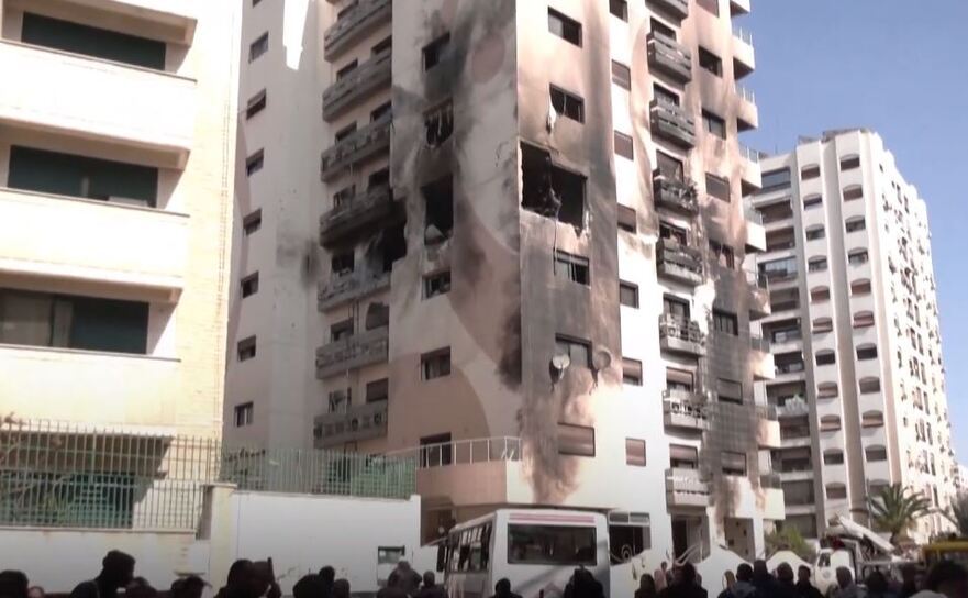 O lovitură aeriană israeliană a lovit o clădire rezidenţială din capitala siriană Damasc, provocând moartea a două persoane, 21 februarie 2024