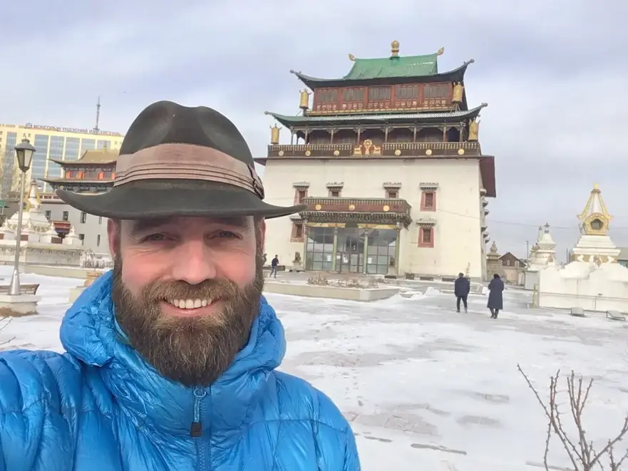 Domnul Pedersen în Mongolia în 2018. (Prin amabilitatea lui Thor Pedersen)