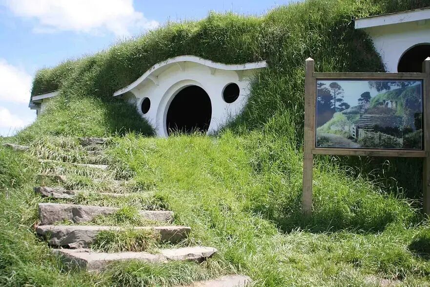 Fundătura Sacului parţial reconstruită. (Rob Chandler/CC BY-SA 2.0 DEED)