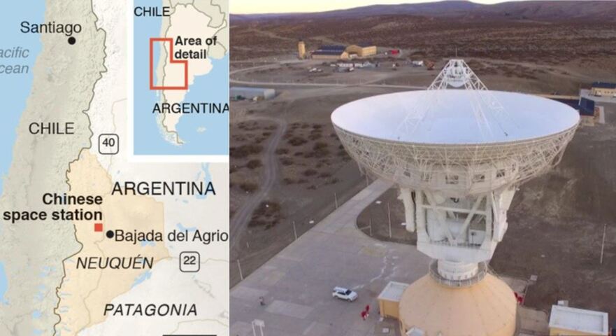 Staţia spaţială secretă chineză din regiunea Patagonia, Argentina (Screenshot - X)