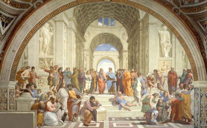 Şcoala de filozofie din Atena, Rafael (Domeniul Public)