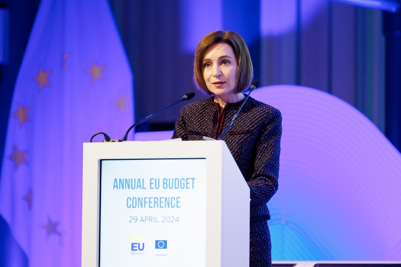 Maia Sandu, la Conferinţa privind bugetul Uniunii Europene, de la Bruxelles