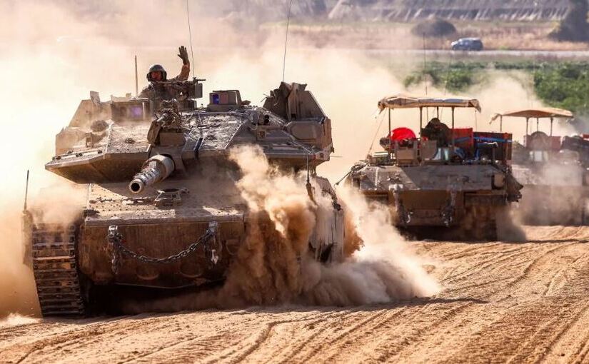 Tancuri israeliene în Gaza (Getty Images)