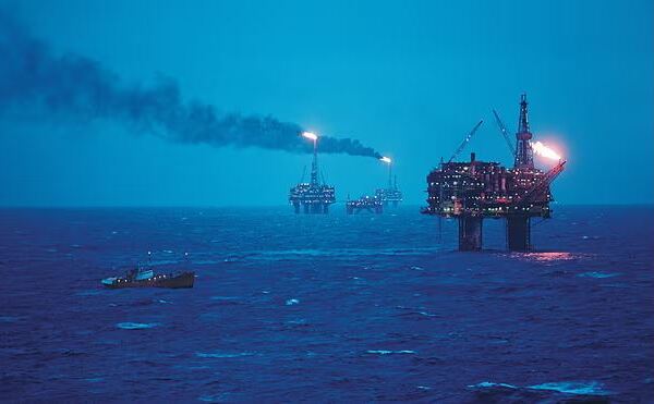 Platforme petroliere în Marea Nordului (Getty Images)