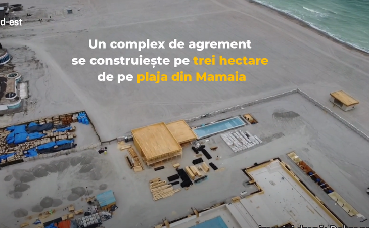 Complex de lux pe plaja in Mamaia (Captura video)