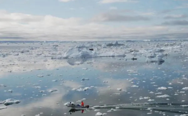 Fiordul de gheaţă Ilulissat din Groenlanda. (Slim Allagui/AFP/Getty Images)