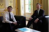 Preşedintele Franţei Emmanuel Macron şi miliardarul Elon Musk (Getty Images)