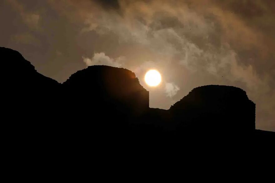 Observatorul solar de la Chankillo, Peru. (Janine Costa/AFP via Getty Images)