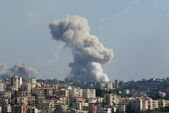 Scena bombardamentului israelian din Zaita, Liban, 23 septembrie 2024. (Getty Images)