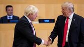 Boris Johnson (st) şi Donald Trump (Getty Images)