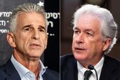 Şeful Mossad David Barnea (st) şi şeful CIA Bill Burn (Getty Images)