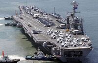 Portavionul american cu propulsie nucleară USS George Washington (Getty Images)