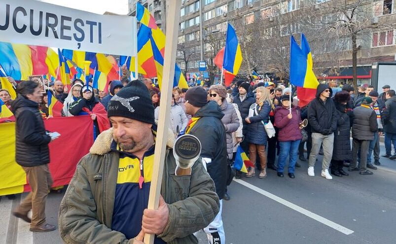 Protest AUR în Bucureşti (Epoch Times)