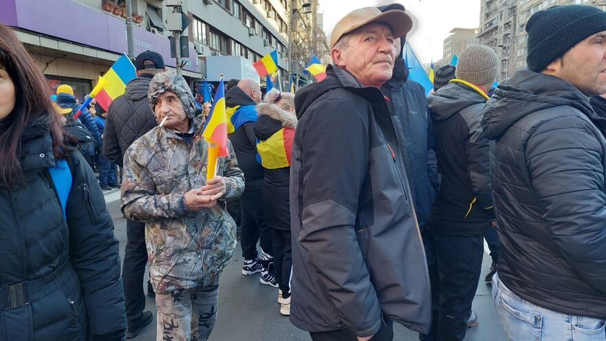 Protest AUR în Bucureşti