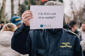 Protest al angajaţilor din domeniul apărării şi poliţie (Facebook/Sindicatul Europol)