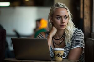 Fata si laptop (Pixabay.com)