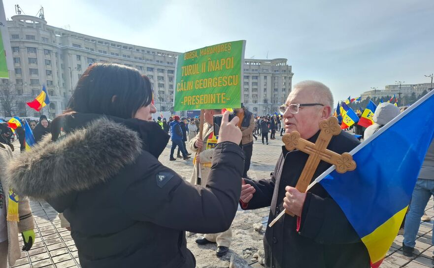 Protest pro-Călin Georgescu