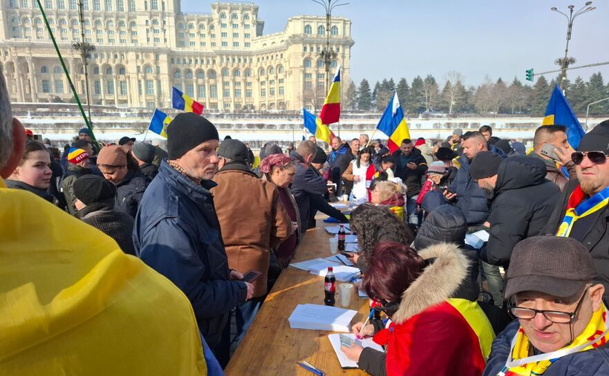 Protest pro-Călin Georgescu