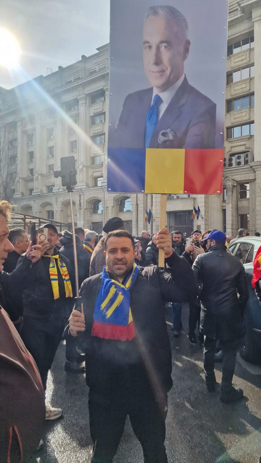 Protest pro-Călin Georgescu la Parchetul General