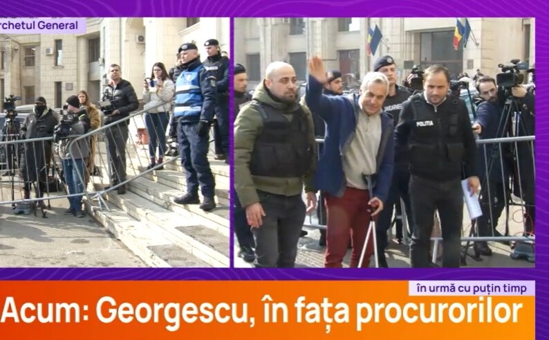 Călin Georgescu adus la Parchetul General (Captură Digi24)