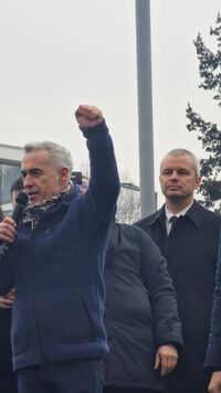 Calin Georgescu la mitingul de 1 Martie (Epoch Times)