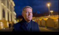 Klaus Iohannis la slujba de Paste (Captura video, Libertatea)