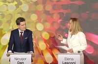 Nicusor Dan si Elena Lasconi (Captura video)